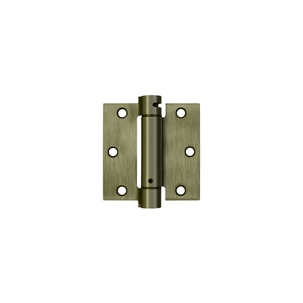 Deltana DSH35U5 Spring Hinge Antique Brass, 10PK DSH35U5-XCP10 - main